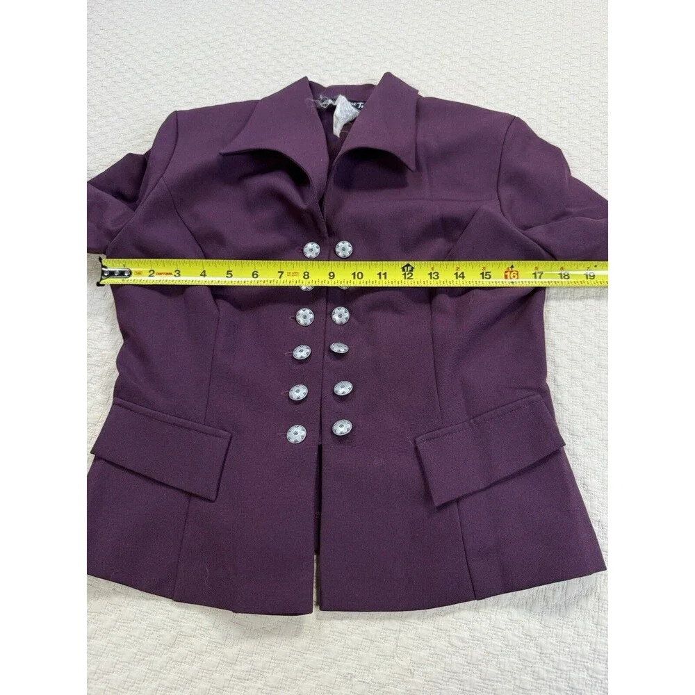All‎ That Jazz Double Breasted Jacket Dancer Punk Vintage 90's | Plum | Size 7/8